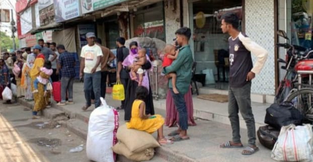 ৪১ ঘণ্টা পর রাজশাহী-ঢাকা রুটে বাস চলাচল শুরু