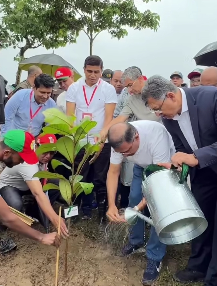 ডুলাহাজারা সাফারি পার্ক পরিদর্শন করলেন প্রধানমন্ত্রী, রোপণ করলেন নাগলিঙ্গম চারা