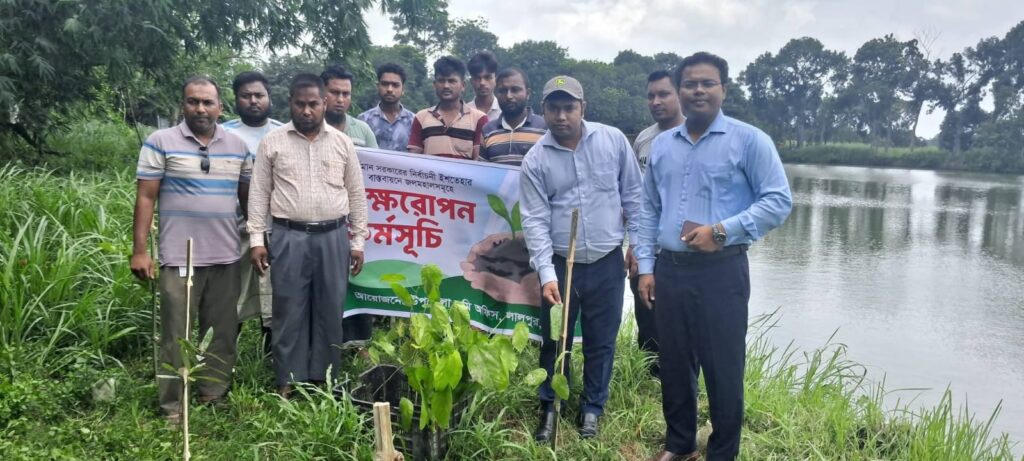 লালপুরে জলমহালের চারপার্শ্বে বৃক্ষরোপণ কর্মসূচির শুভ উদ্বোধন​”