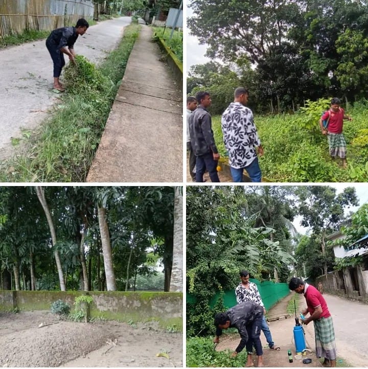 চট্টগ্রামের মীরসরাইয়ে জঙ্গলাবিষ্ট পথ ও কবরস্থানের ময়লা আবর্জনা পরিষ্কার করে প্রশংসায় ভাসছেন সেচ্ছাসেবক দল নেতা শাহিন