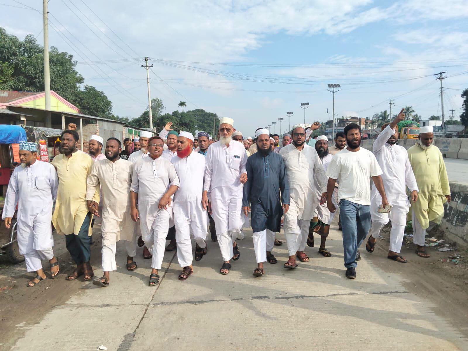 জামায়াতের আমিরের উত্তরবঙ্গ সফর উপলক্ষে রায়গঞ্জে স্বাগত মিছিল