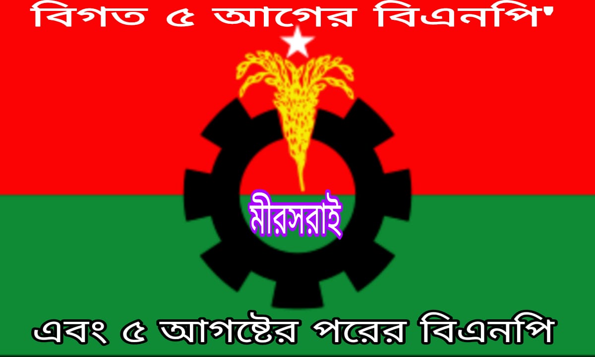 চট্টগ্রামের মীরসরাই বিএনপি’র অনেক নেতাদের ৫ আগষ্টের আগে আওয়ামী জামানার আমলনামা খতিয়ে দেখলে থলের বিড়াল ও বেরিয়ে আসবে।