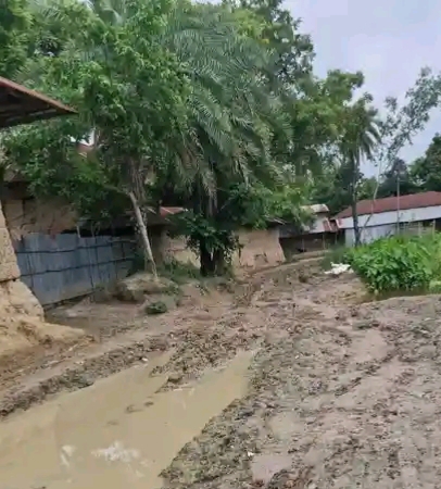 প্রতিশ্রুতি নয়, এবার বাস্তবেই দেখতে চাই পাকা রাস্তা বৃষ্টি হলেই কাদায় একাকার সড়ক, চরম দুর্ভোগে নিয়ামতপুরে রমির্জাপুর–কুয়ারপুরবাসী।
