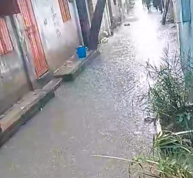 রাজশাহী সিটি কর্পোরেশনের ১৮ নম্বর ওয়ার্ডের রবের মোড়: অলিতে-গলিতে পানির স্রোত, চরম ভোগান্তিতে পানিবন্দী বাসিন্দারা
