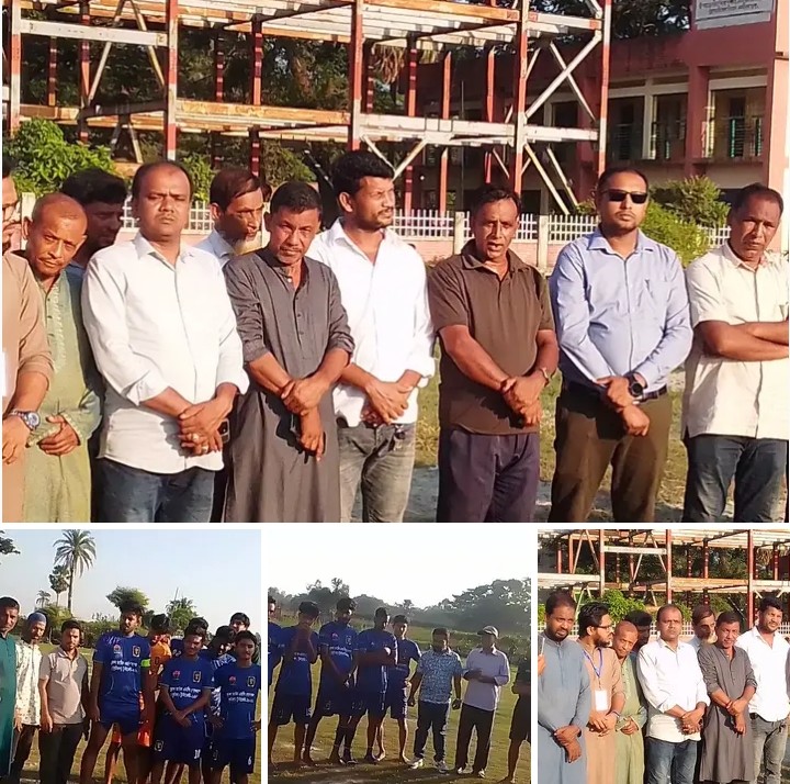 চট্টগ্রামের মীরসরাইয়ের ১৪ নং হাইতকান্দি ইউনিয়নের কমরআলী স্কুল মাঠে নুরুল আমিন এমপি গোল্ডকাপ ফুটবল টুর্নামেন্টের জমজমাট খেলার আসর।